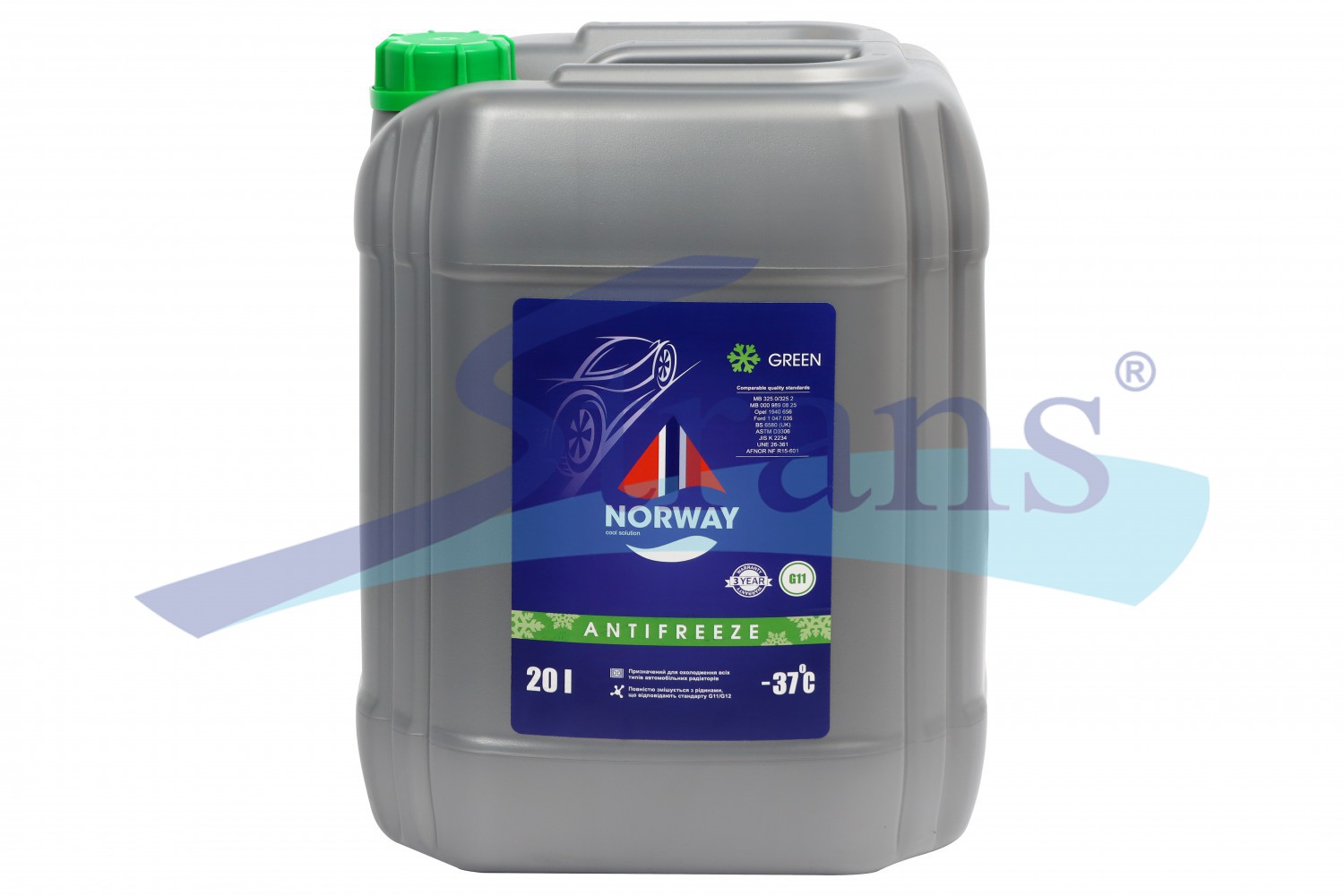 Антифриз Norway G11 -37°C 20Л. (Зелений) Norwayg11Green20L купити